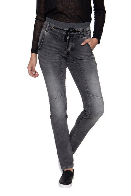 ATT Jeans Boyfriend-Jeans Kira mit Rippbündchen günstig online kaufen