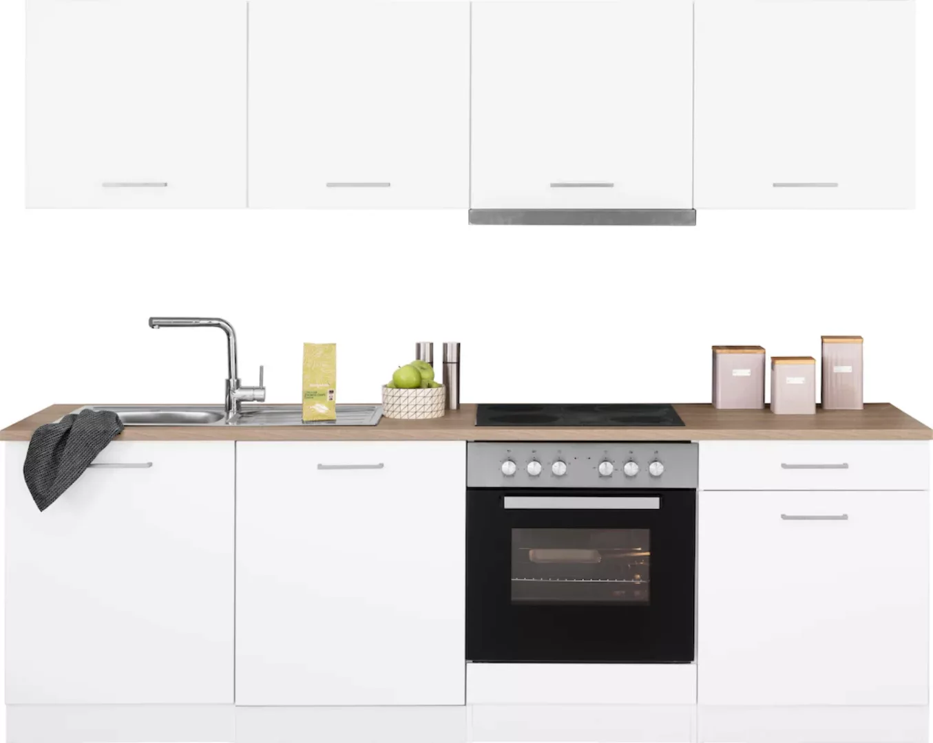HELD MÖBEL Küchenzeile "Visby", mit E-Geräten, Breite 240 cm günstig online kaufen