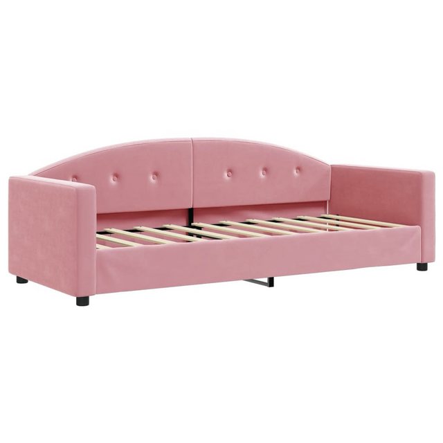 vidaXL Gästebett Gästebett Tagesbett Rosa 80x200 cm Samt Bett Bettgestell günstig online kaufen