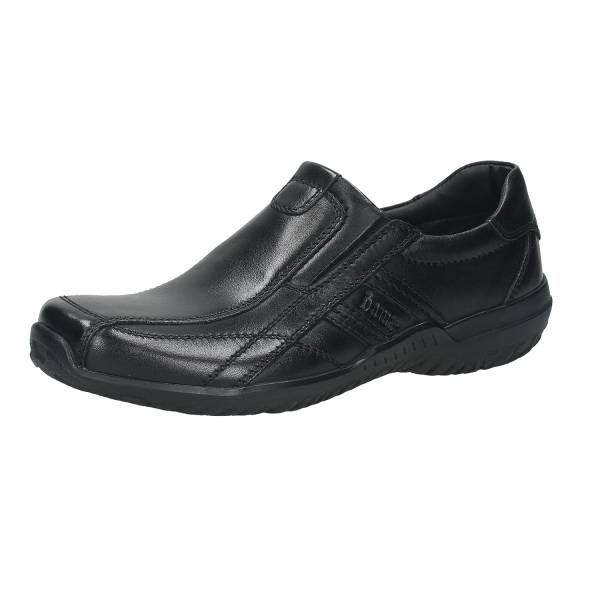 Bama Herren Slipper Leder schwarz, Gr. 45 günstig online kaufen