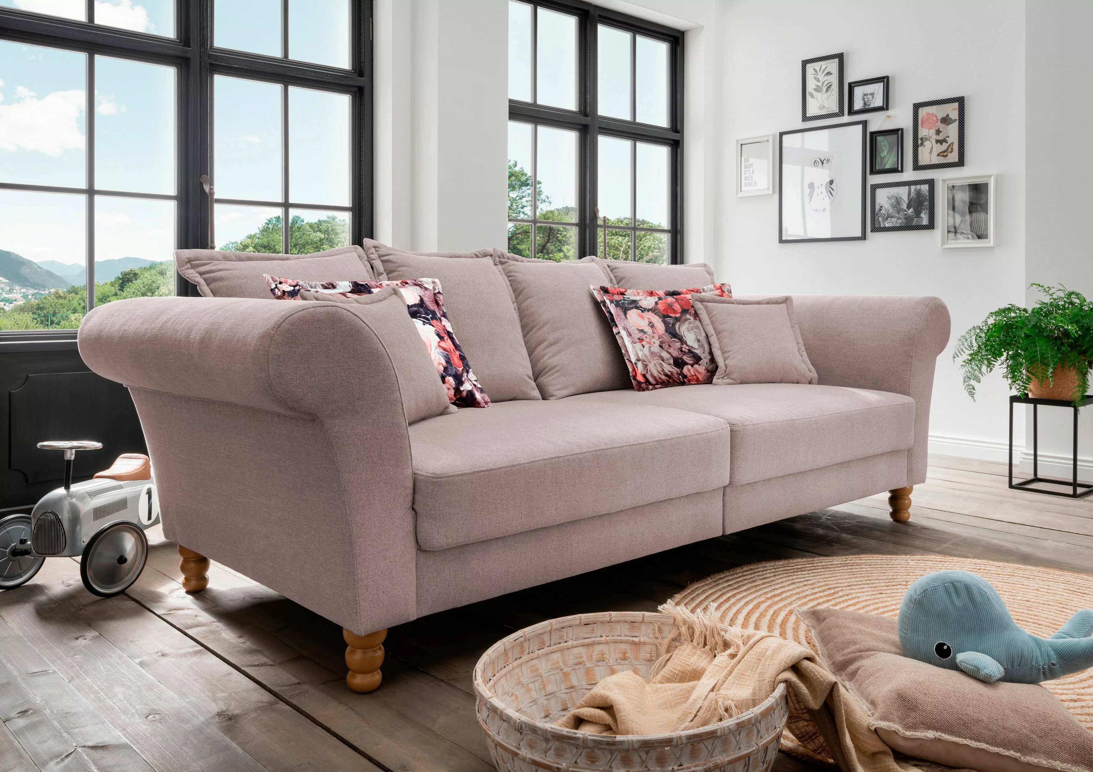 Home affaire Big-Sofa "Tassilo Mega Sofa mit viel Platz, bequem durch Kalts günstig online kaufen