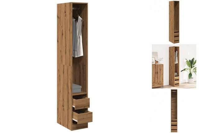 vidaXL Kleiderschrank Kleiderschrank Artisan-Eiche 30x50x200 cm Holzwerksto günstig online kaufen