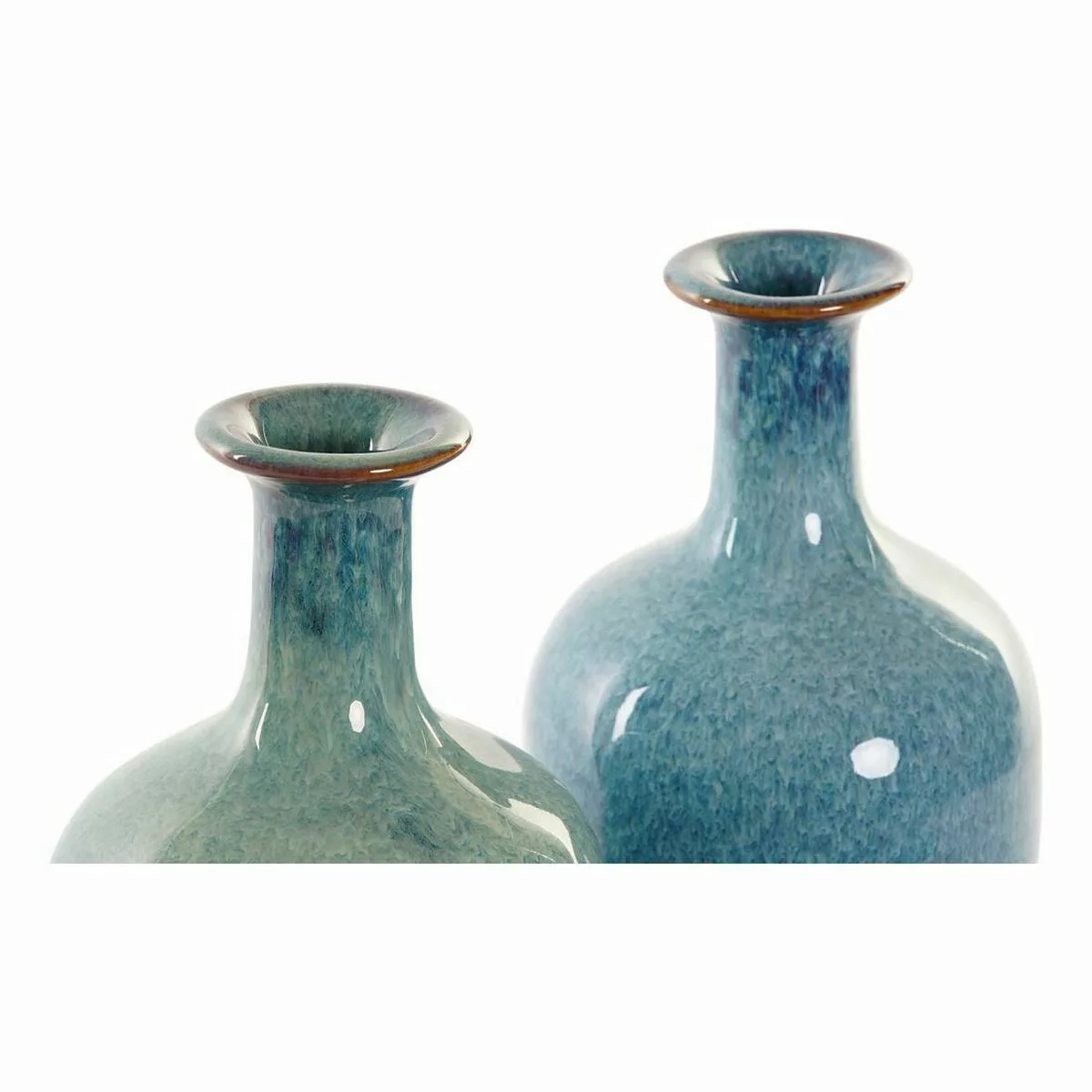 Vase Dkd Home Decor Blau Grün Porzellan Boho (2 Pcs) (11 X 11 X 30 Cm) günstig online kaufen