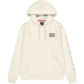 Alpha Industries  Sweatshirt Camo Sleeve Hoodie - vintage white günstig online kaufen