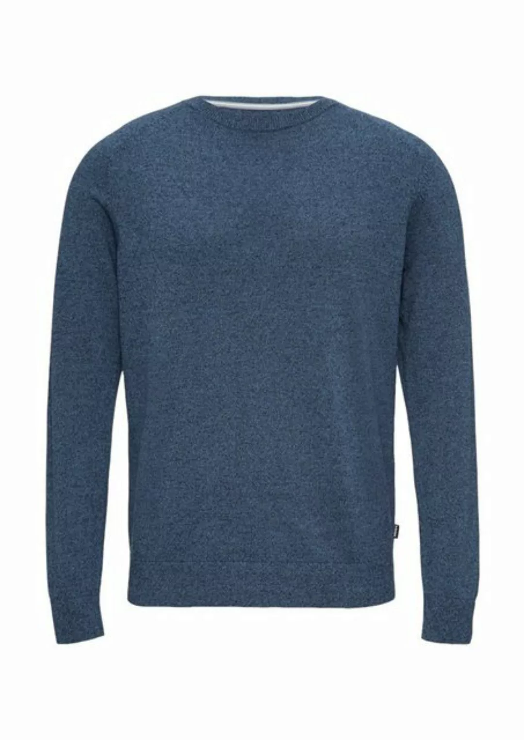 s.Oliver Strickpullover mit Rundhals und in melierter Optik günstig online kaufen