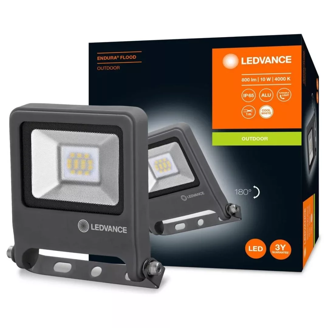 LED Flutlicht Endura in Dunkelgrau 10W 800lm IP65 günstig online kaufen