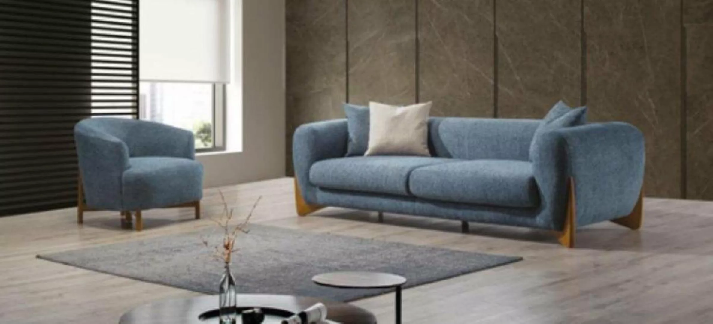 JVmoebel Sofa Wohnzimmer Klassische 3 Sitzer Italienischer Stil Sessel Neu günstig online kaufen