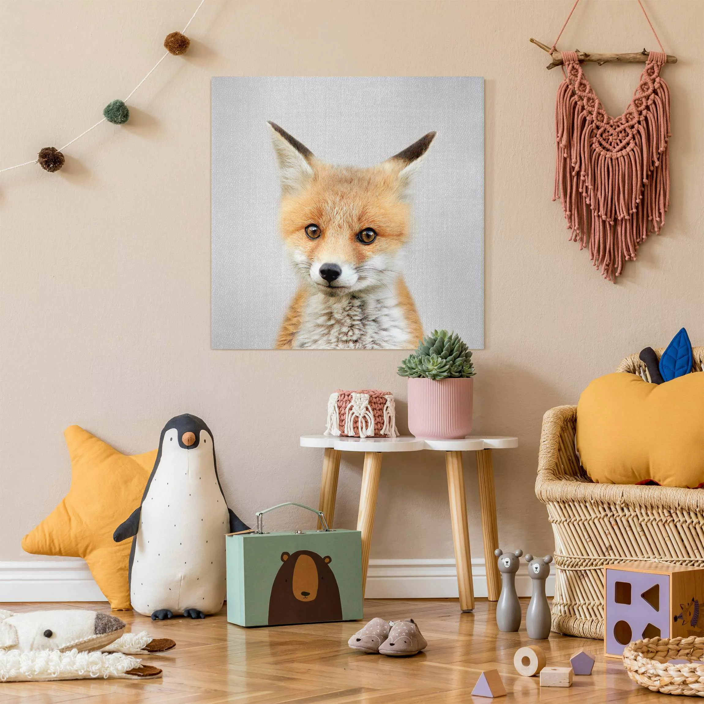 Leinwandbild Baby Fuchs Fritz günstig online kaufen