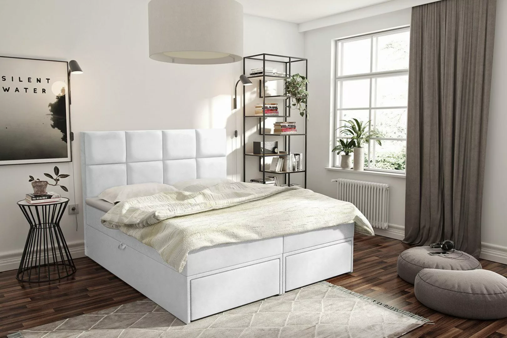 MIRJAN24 Boxspringbett Garda Lux I (mit zwei Bettkästen und zwei Bettschubl günstig online kaufen