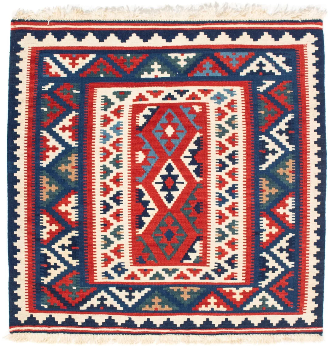 morgenland Wollteppich »Kelim - Oriental quadratisch - 98 x 93 cm - dunkelb günstig online kaufen