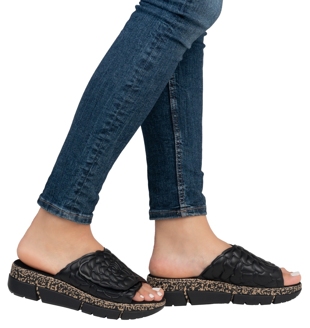 Rieker Pantolette, Sommerschuh, Klettschuh, Hausschuh, Plateau, mit Klettve günstig online kaufen
