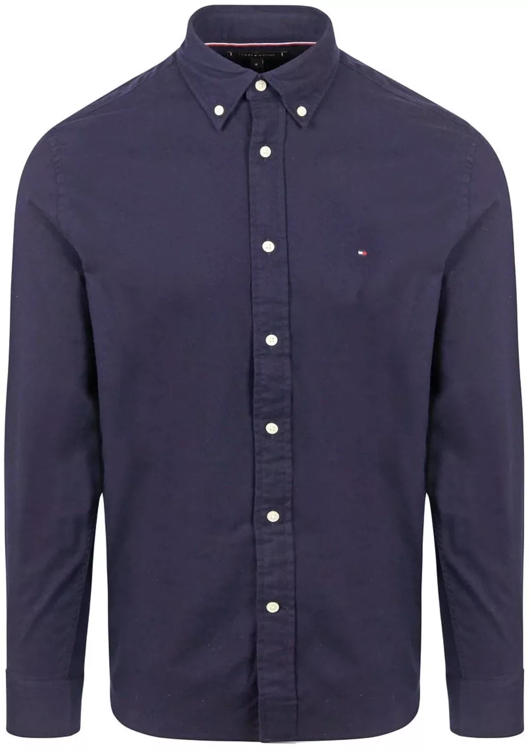 Tommy Hilfiger Hemd Brushed Navy - Größe M günstig online kaufen