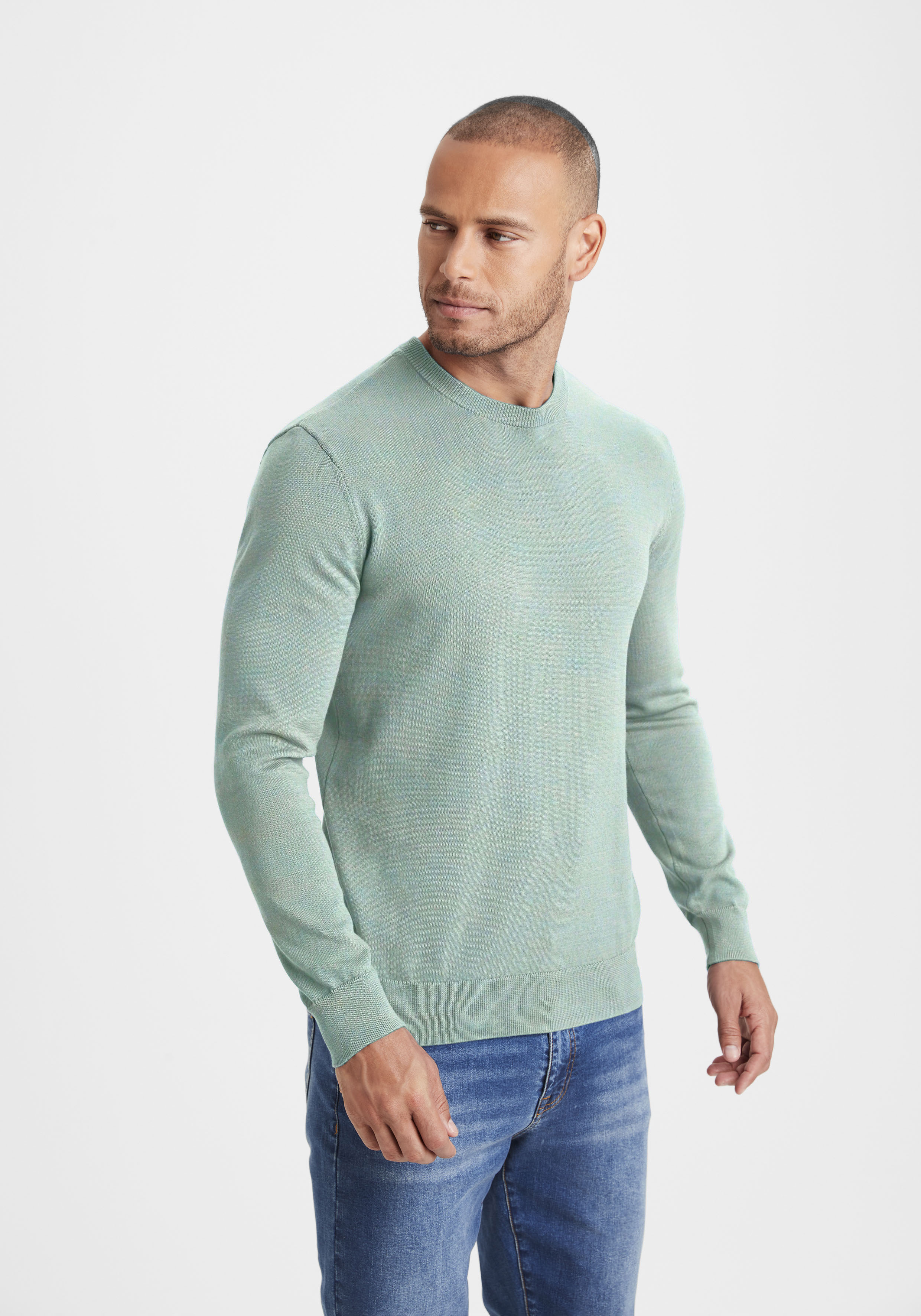 H.I.S Strickpullover, Regular Fit, Langarm, Pullover aus Feinstrick, Baumwo günstig online kaufen