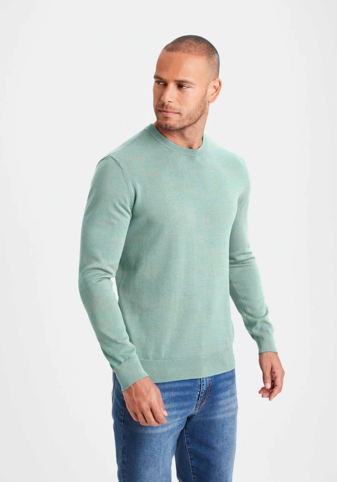 H.I.S Strickpullover, Regular Fit, Langarm, Pullover aus Feinstrick, Baumwo günstig online kaufen