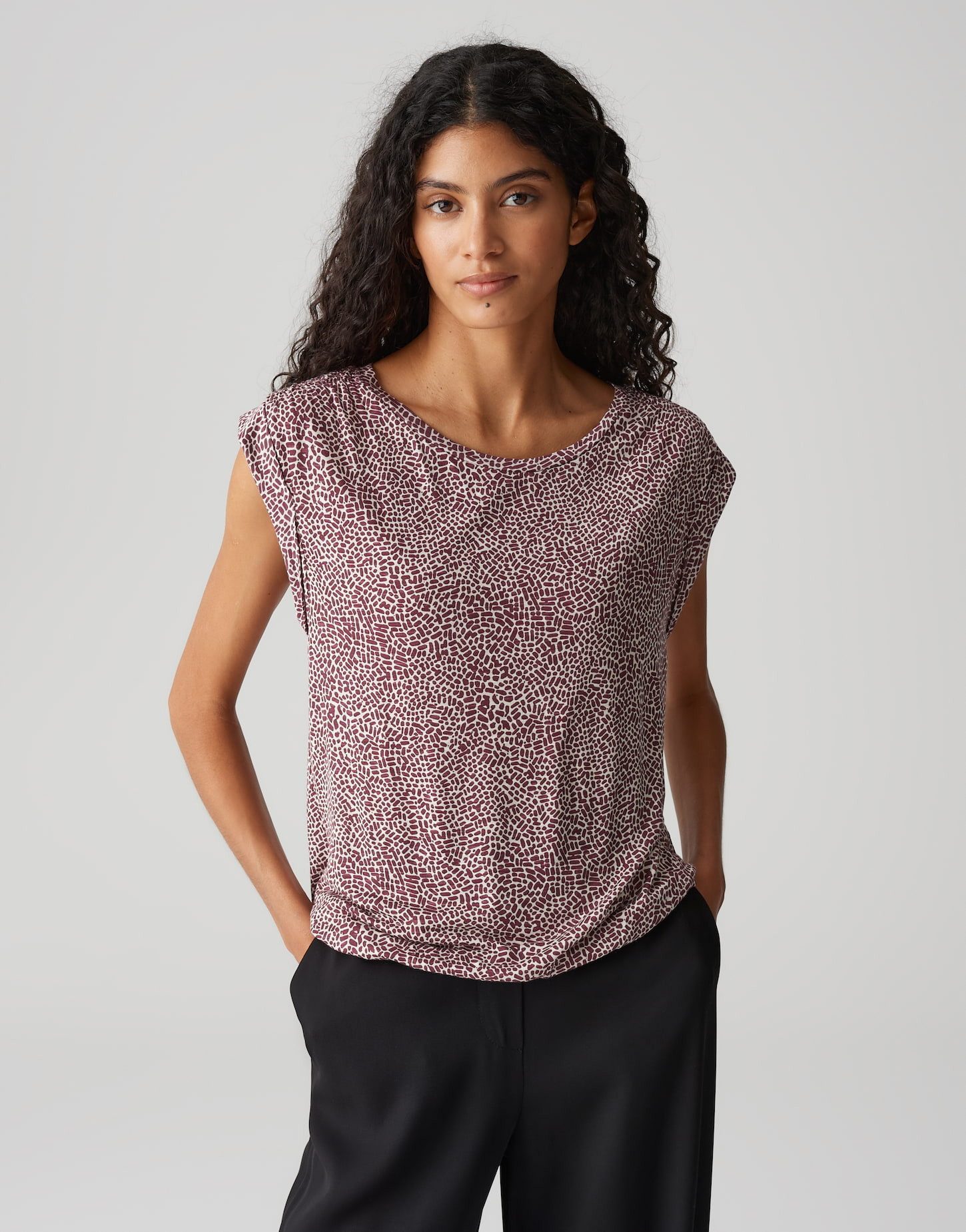 OPUS Print-Shirt STRUKI MINIMAL Regular aus günstig online kaufen