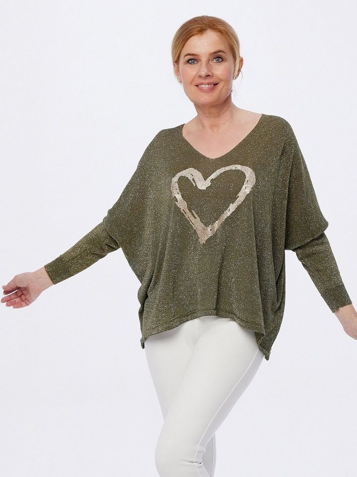 Accessoire Boutique Strickpullover Longsleeve mit Glanzgarn günstig online kaufen