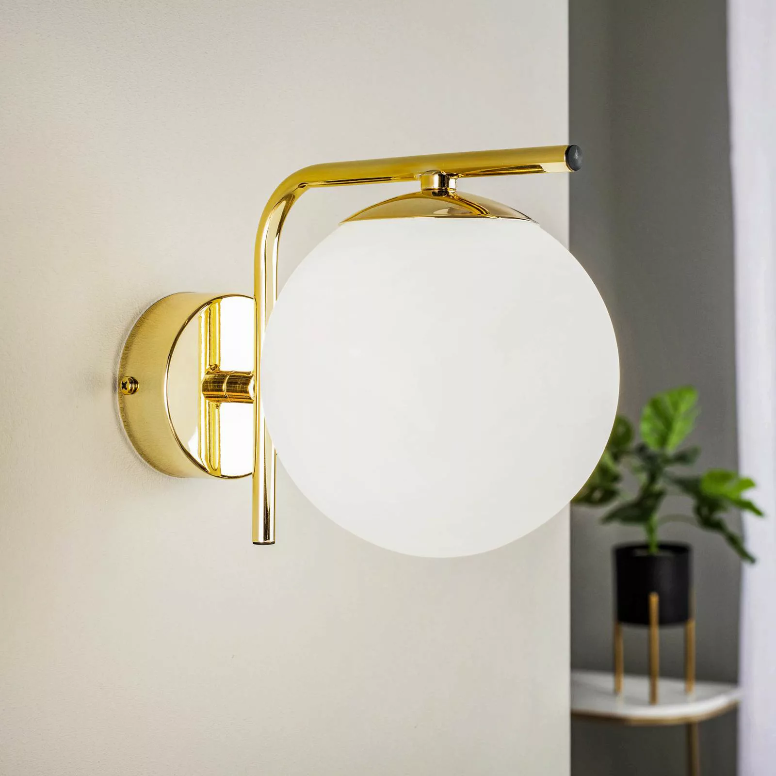 Wandlampe Aurora, einflammig, gold günstig online kaufen