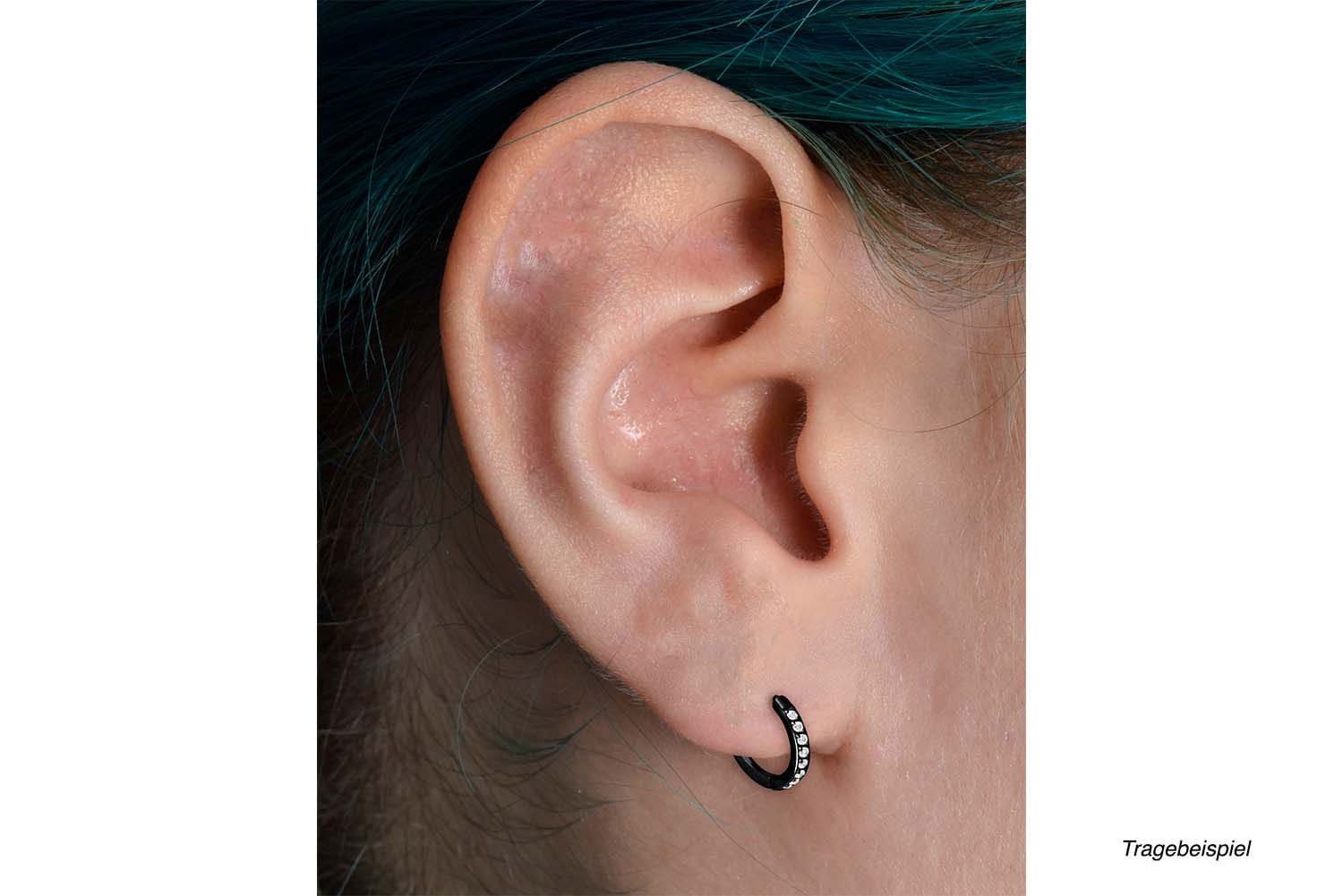 FILANGO Piercing-Set Chirurgenstahl Ohrclicker Creolen EINGEFASSTE günstig online kaufen