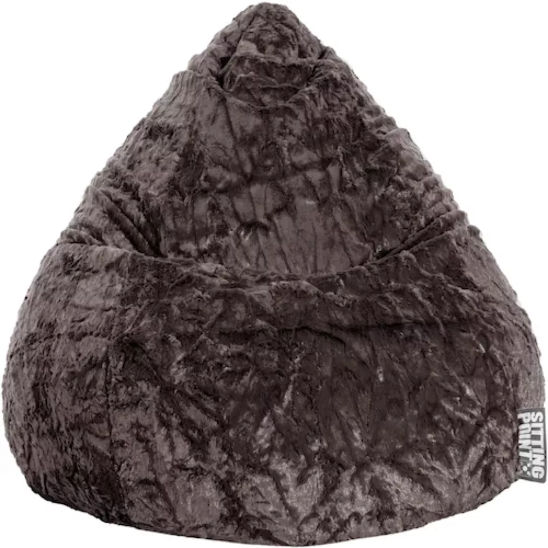 Sitting Point Sitzsack Fluffy 120 l Anthrazit günstig online kaufen