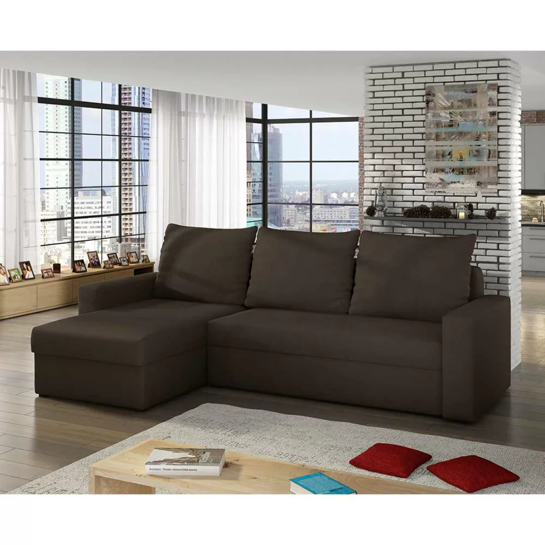 Ecksofa Sofa mit Schlaffunktion und Armlehnen günstig online kaufen