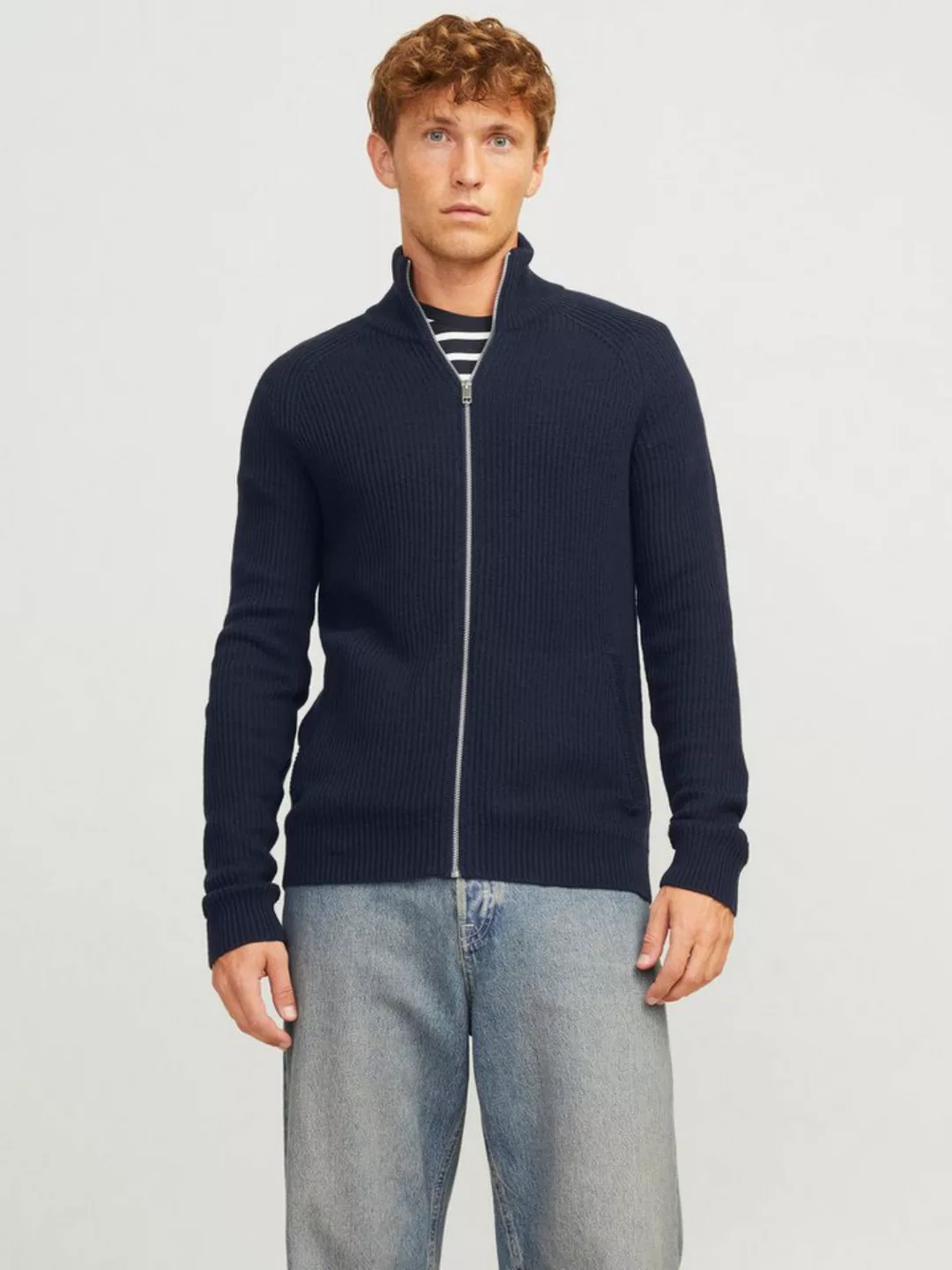 Jack & Jones Strickjacke JJPANNEL KNIT ZIP CARDIGAN AW24 günstig online kaufen