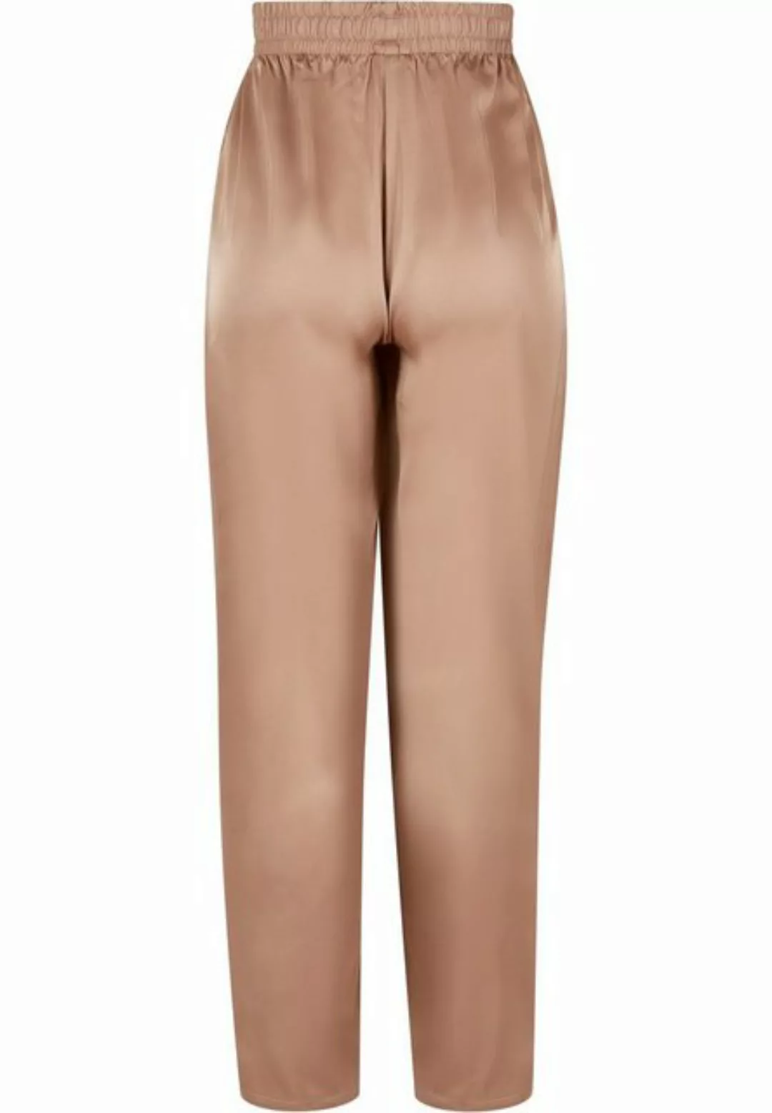 URBAN CLASSICS Stoffhose Urban Classics Damen Ladies Satin Wide Leg Pants ( günstig online kaufen