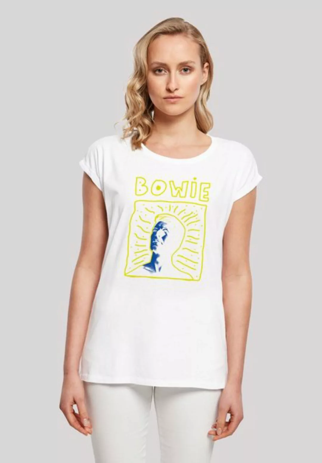 F4NT4STIC T-Shirt "David Bowie Neon Logo", Print günstig online kaufen