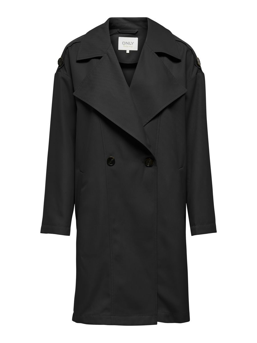 ONLY Leichter Mantel Damen Schwarz günstig online kaufen