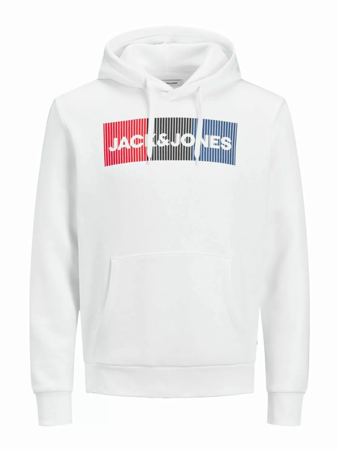 Jack & Jones Corp Logo Kapuzenpullover XS White / Detail Play / Regular günstig online kaufen