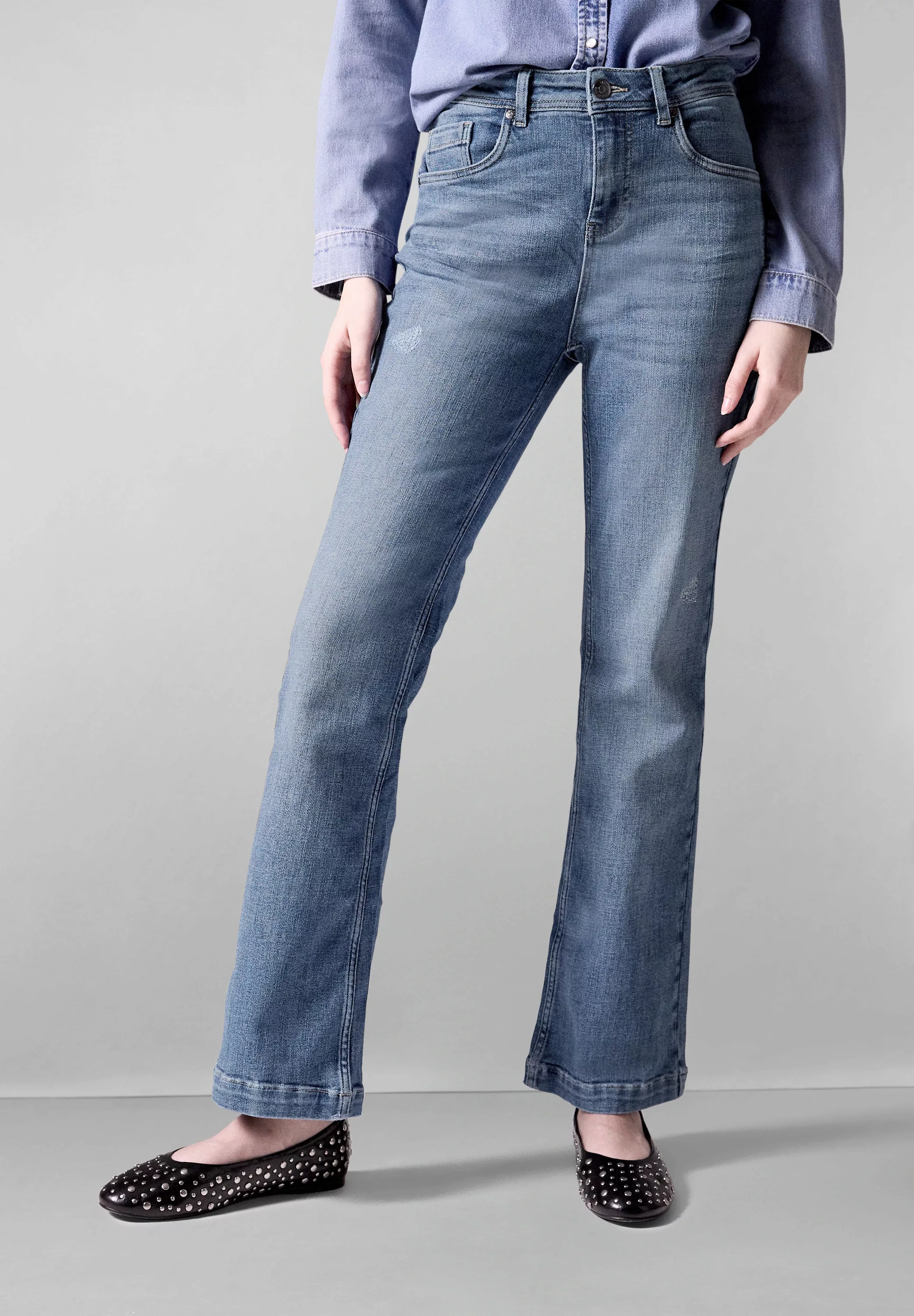 STREET ONE STUDIO Slim-fit-Jeans, High Waist günstig online kaufen