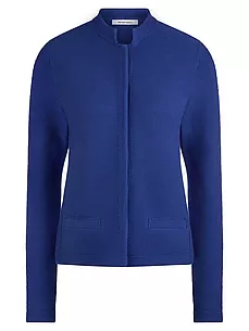 Strickjacke aus 100% SUPIMA®-Baumwolle Peter Hahn blau günstig online kaufen