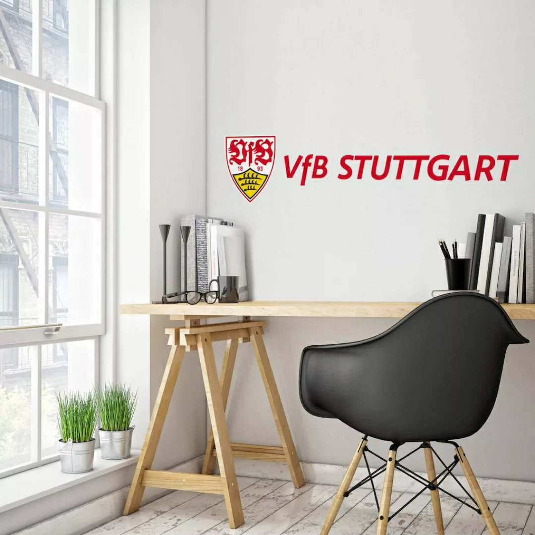 Wall-Art Wandtattoo »Fußball VfB Stuttgart Logo« günstig online kaufen