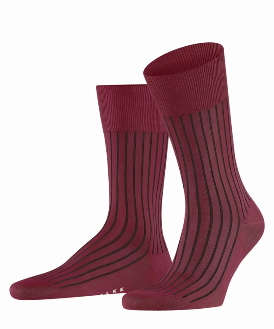 FALKE Shadow Herren Socken, 39-40, Rot, Rippe, Baumwolle, 14648-841303 günstig online kaufen