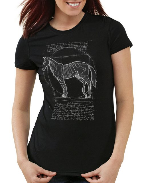 style3 T-Shirt Vitruvianisches Pferd stute hengst pony reiten reiterhof foh günstig online kaufen