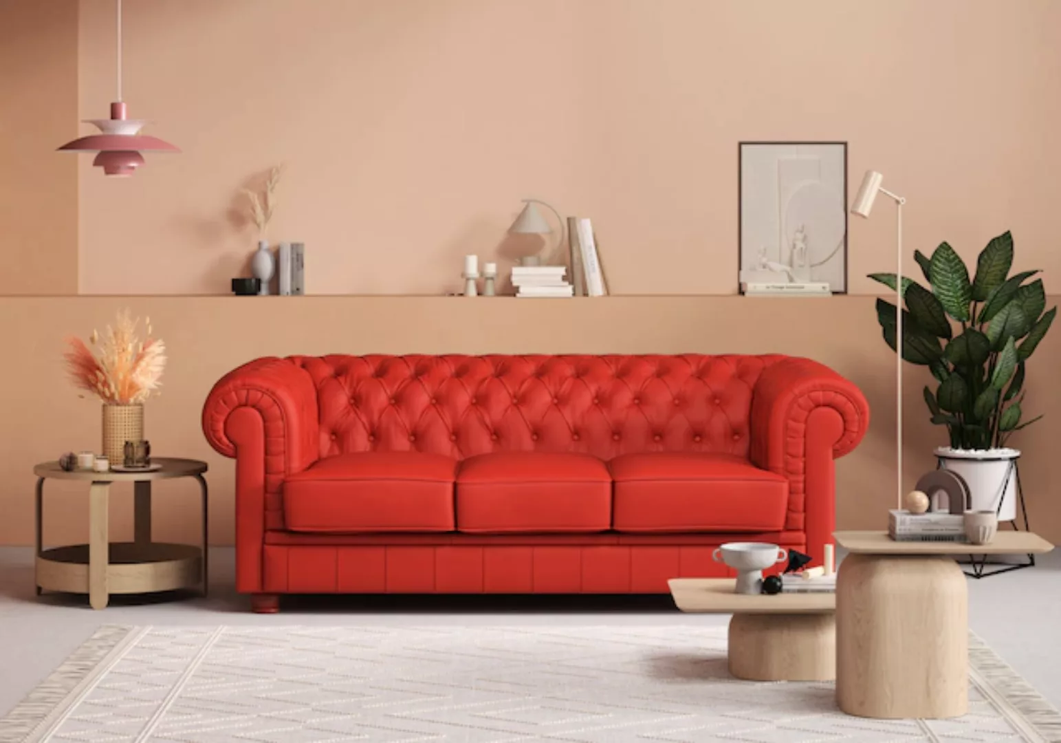 Max Winzer® Chesterfield-Sofa »Kent edel und bequem, tolle Detailverarbeitu günstig online kaufen