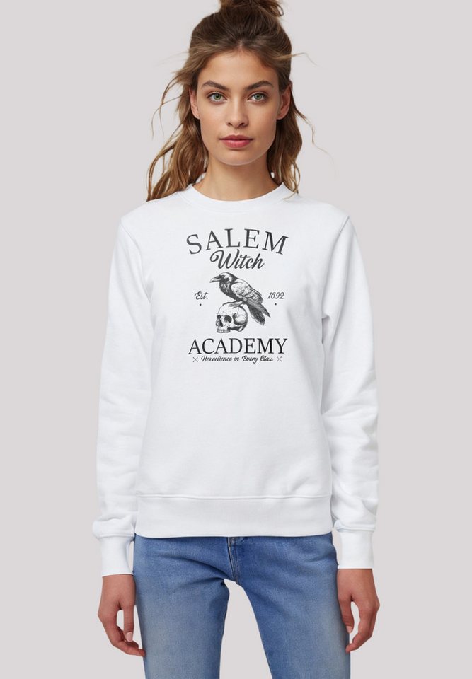 F4NT4STIC Sweatshirt Halloween University Salem witch crow skull Premium Qu günstig online kaufen