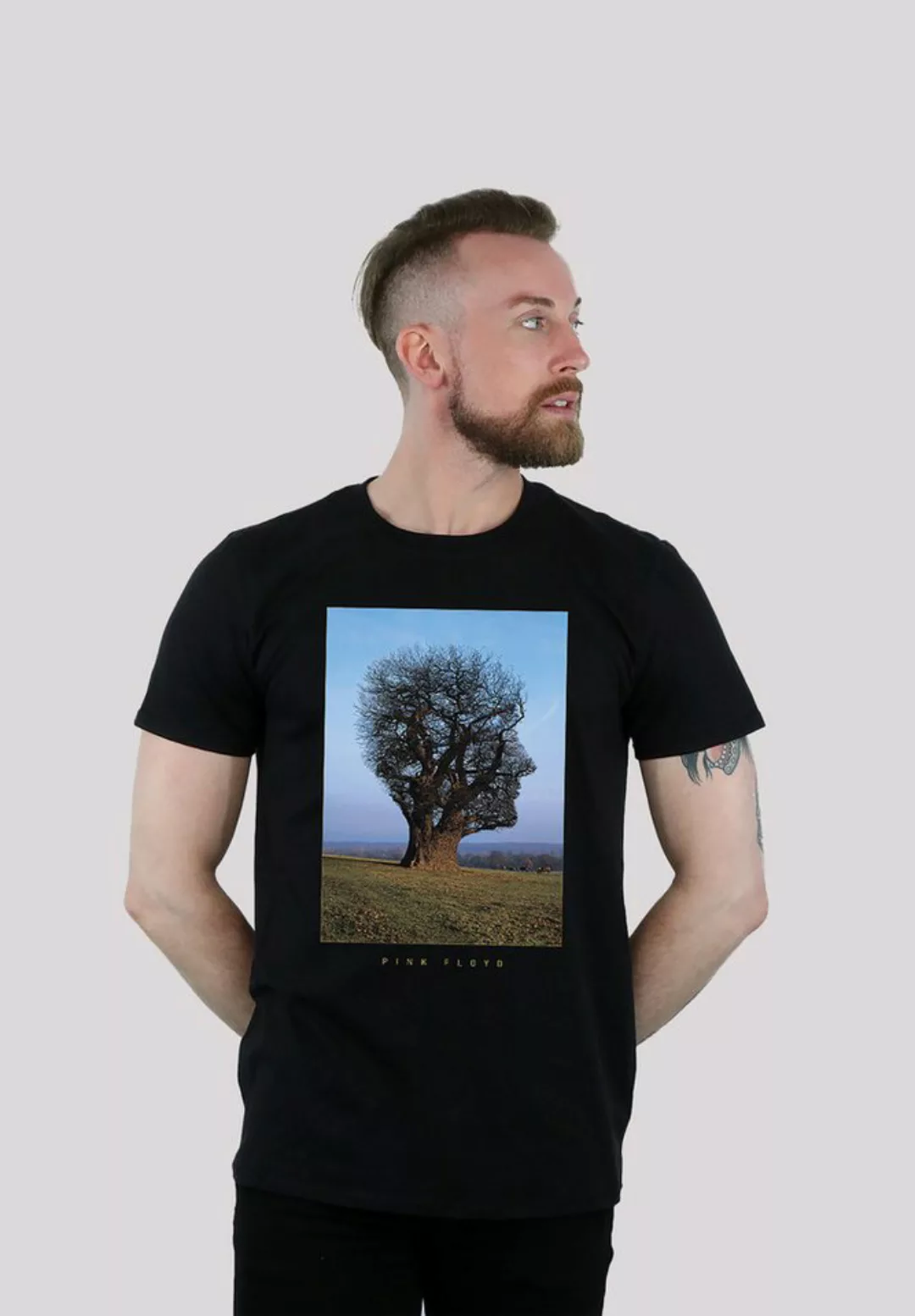 F4NT4STIC T-Shirt Pink Floyd Tree Head Rock Metal Musik Herren,Premium Merc günstig online kaufen