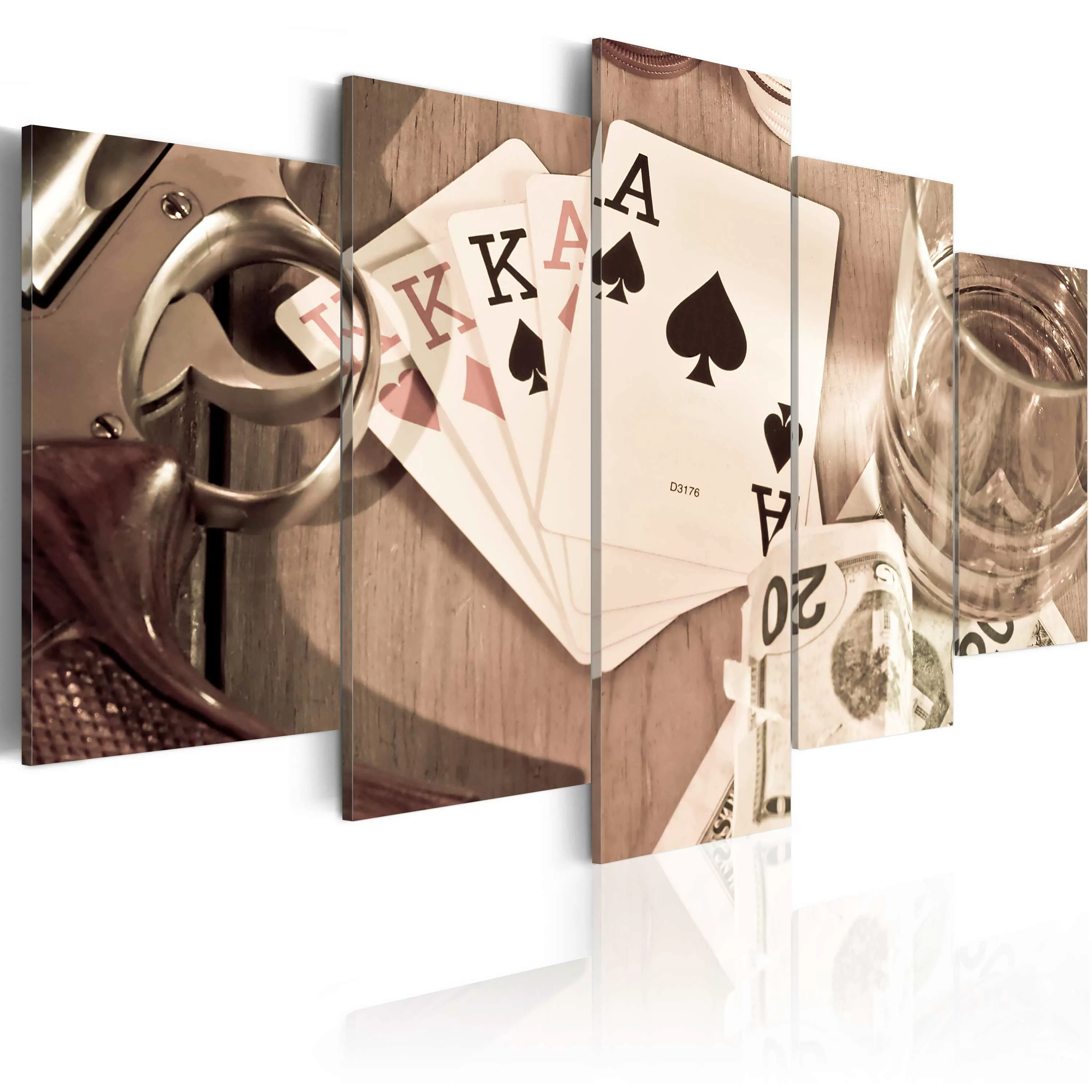 Wandbild - Poker night - sepia günstig online kaufen