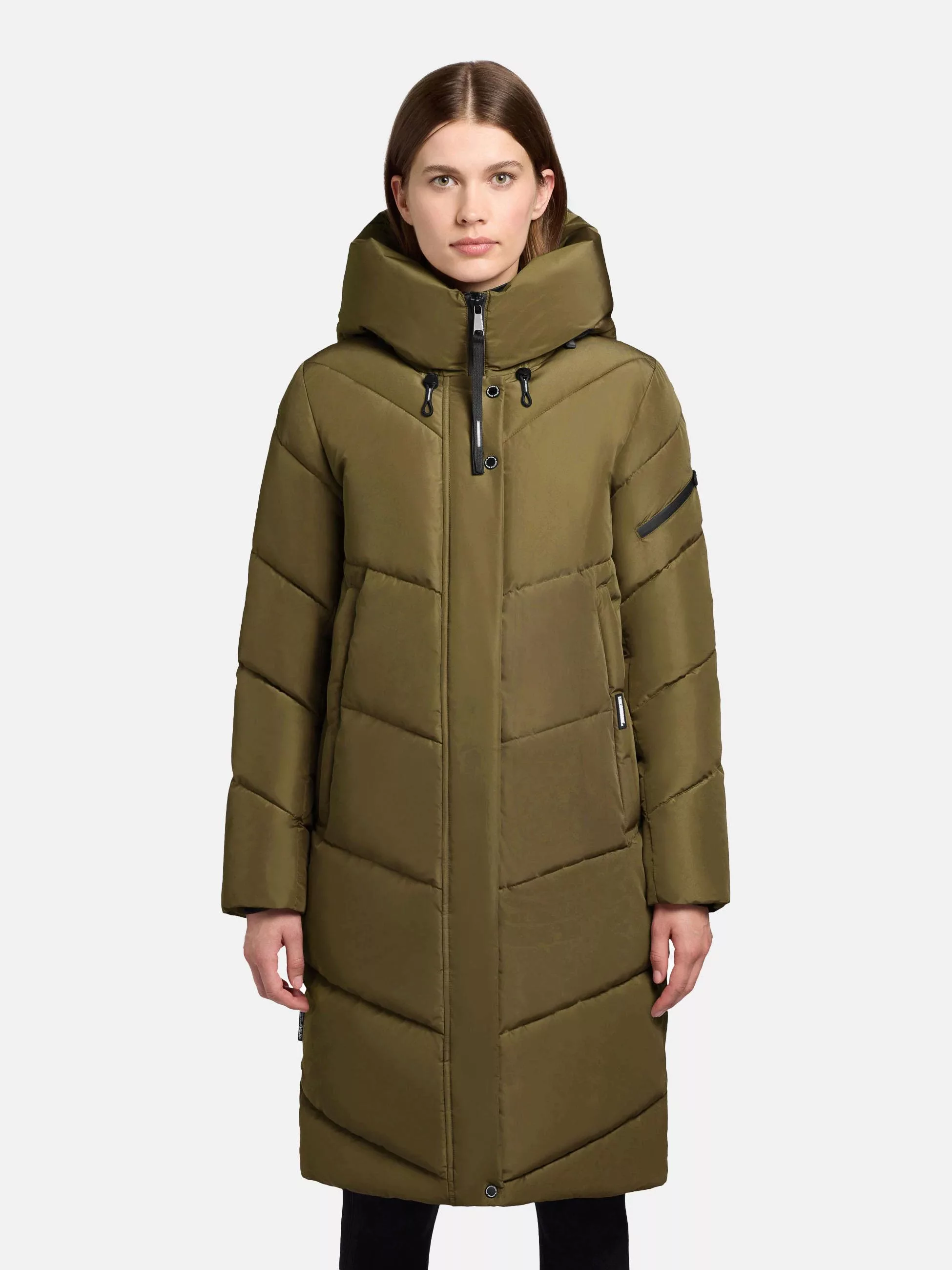 khujo Steppmantel "Jange-YM", Warmer Wintermantel mit magnetischen Details günstig online kaufen