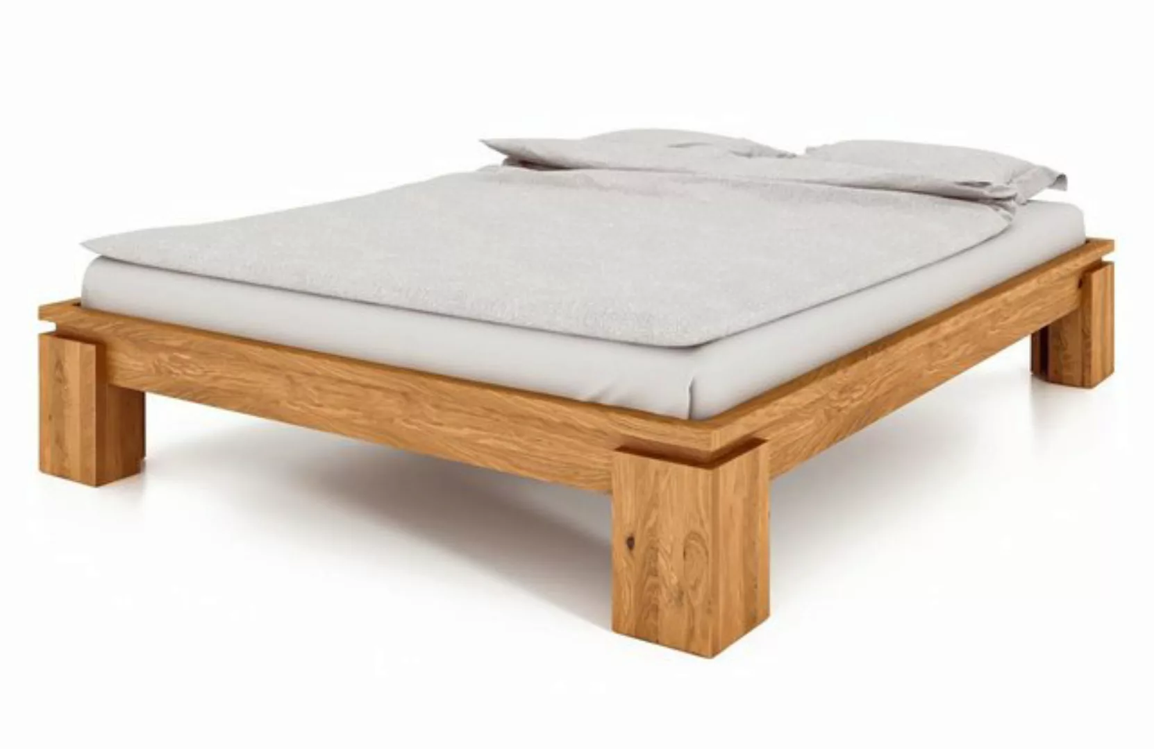 byoak Bett VINCI 100 x 210 aus Massivholz, ohne Kopfteil, Naturgeölt günstig online kaufen