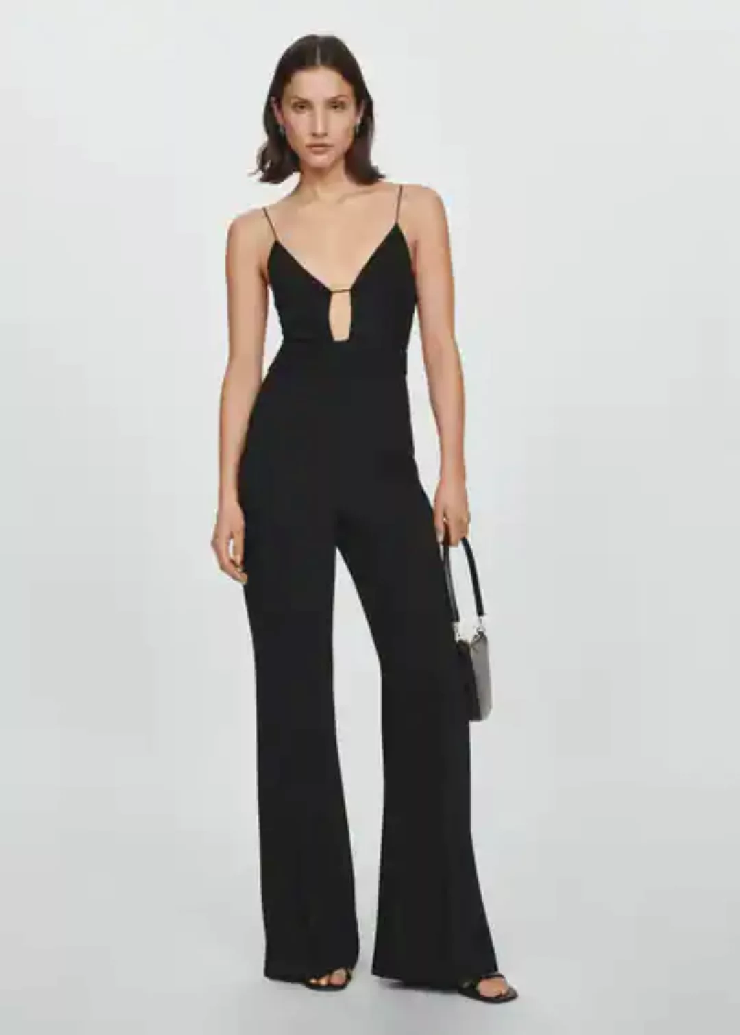 Jumpsuit mit V-Ausschnitt günstig online kaufen