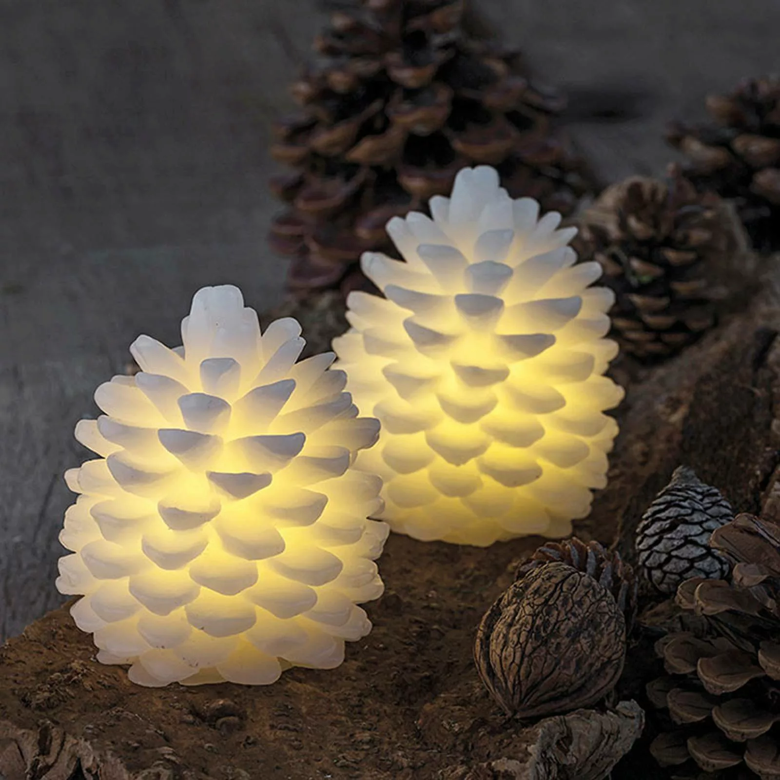 LED-Kerze Clara, Höhe 10 cm, Zweierset günstig online kaufen
