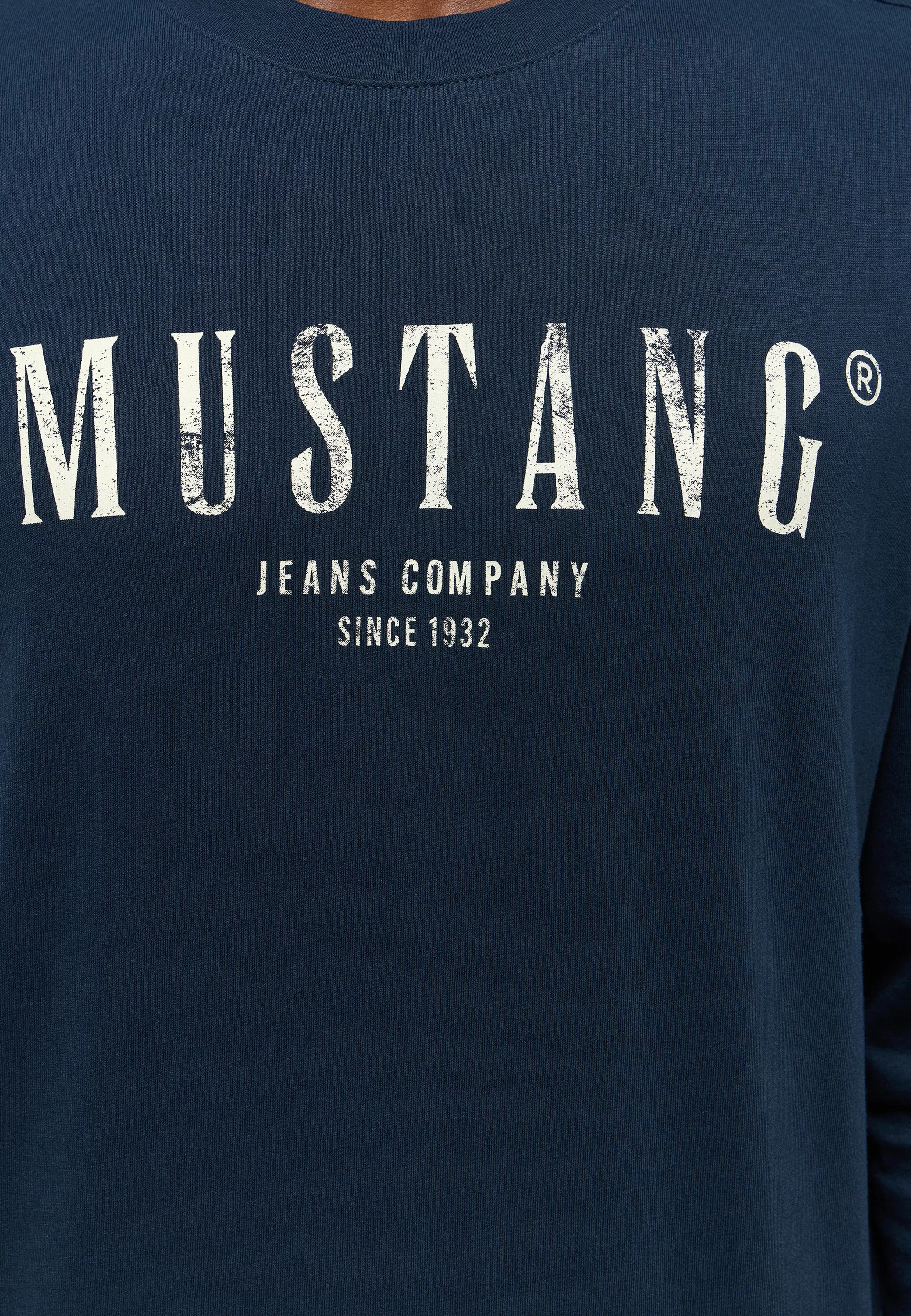 MUSTANG Langarmshirt "Langarmshirt" günstig online kaufen