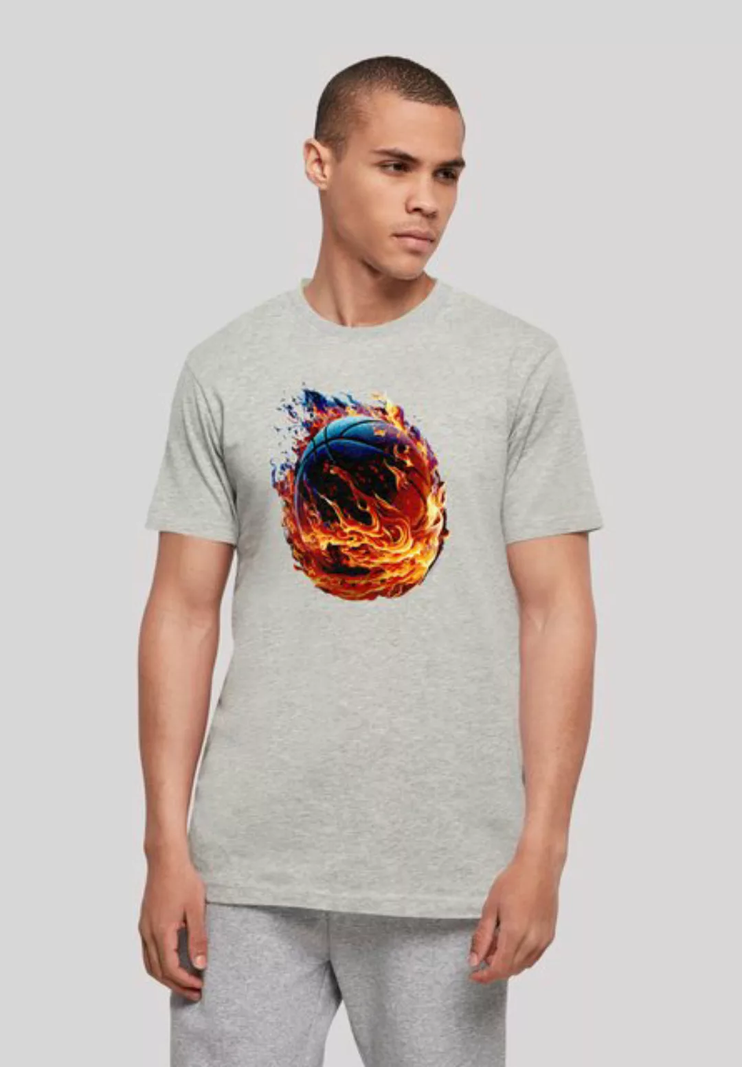 F4NT4STIC T-Shirt Basketball On Fire Sport UNISEX Print günstig online kaufen