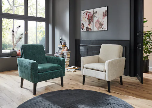 ATLANTIC home collection Sessel "Kimmy", mit Chenille-Bezug, frei im Raum s günstig online kaufen