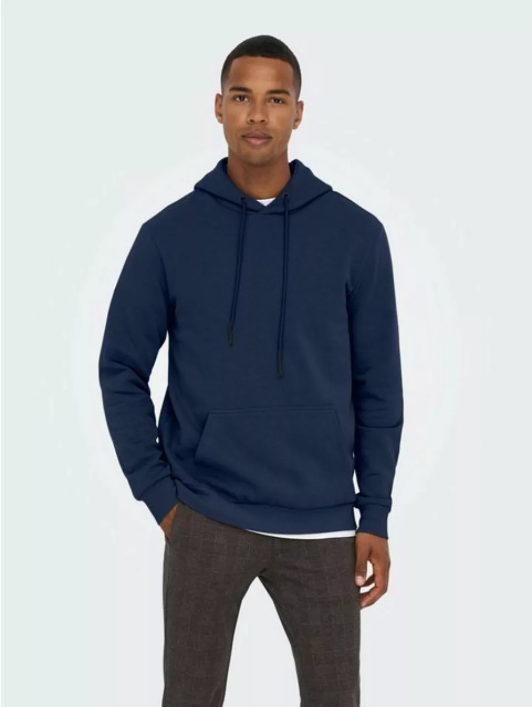 ONLY & SONS Hoodie Weicher Kapuzen Pullover Basic Hoodie ONSCERES 5425 in B günstig online kaufen