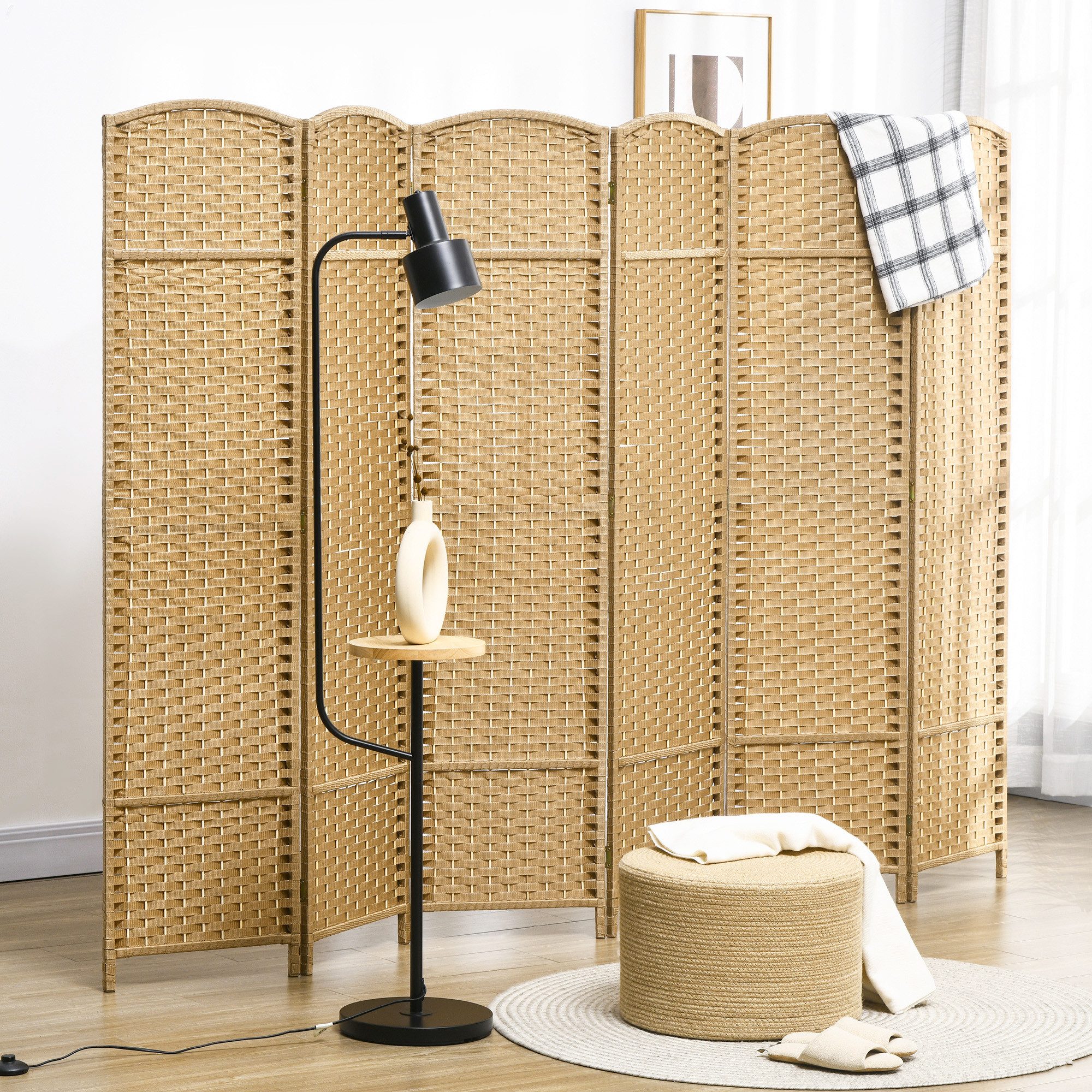 HOMCOM Paravent 6-teilig 240 x 170 günstig online kaufen