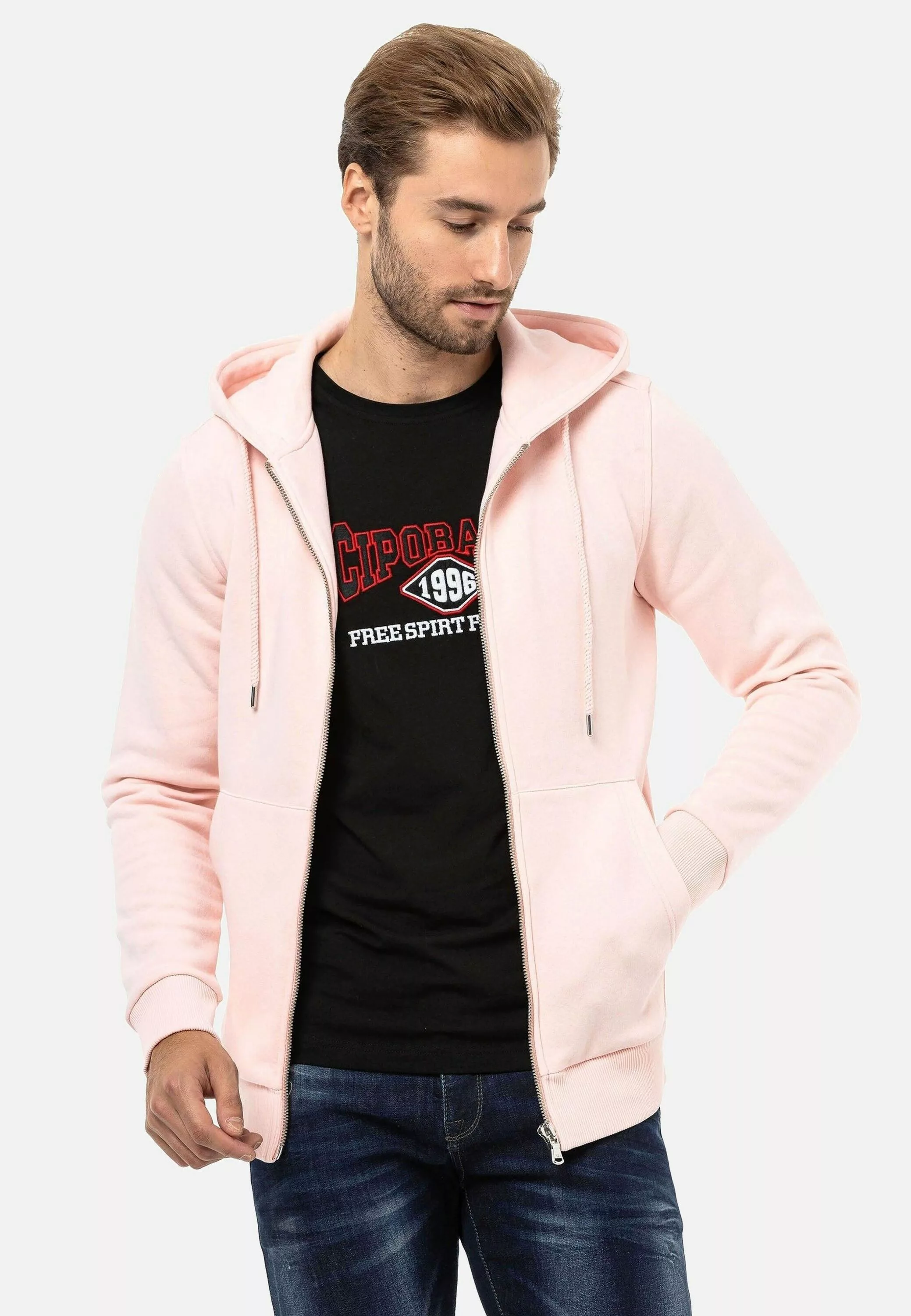 Cipo & Baxx Sweatjacke "Jacken", mit Kapuze, CL556 günstig online kaufen