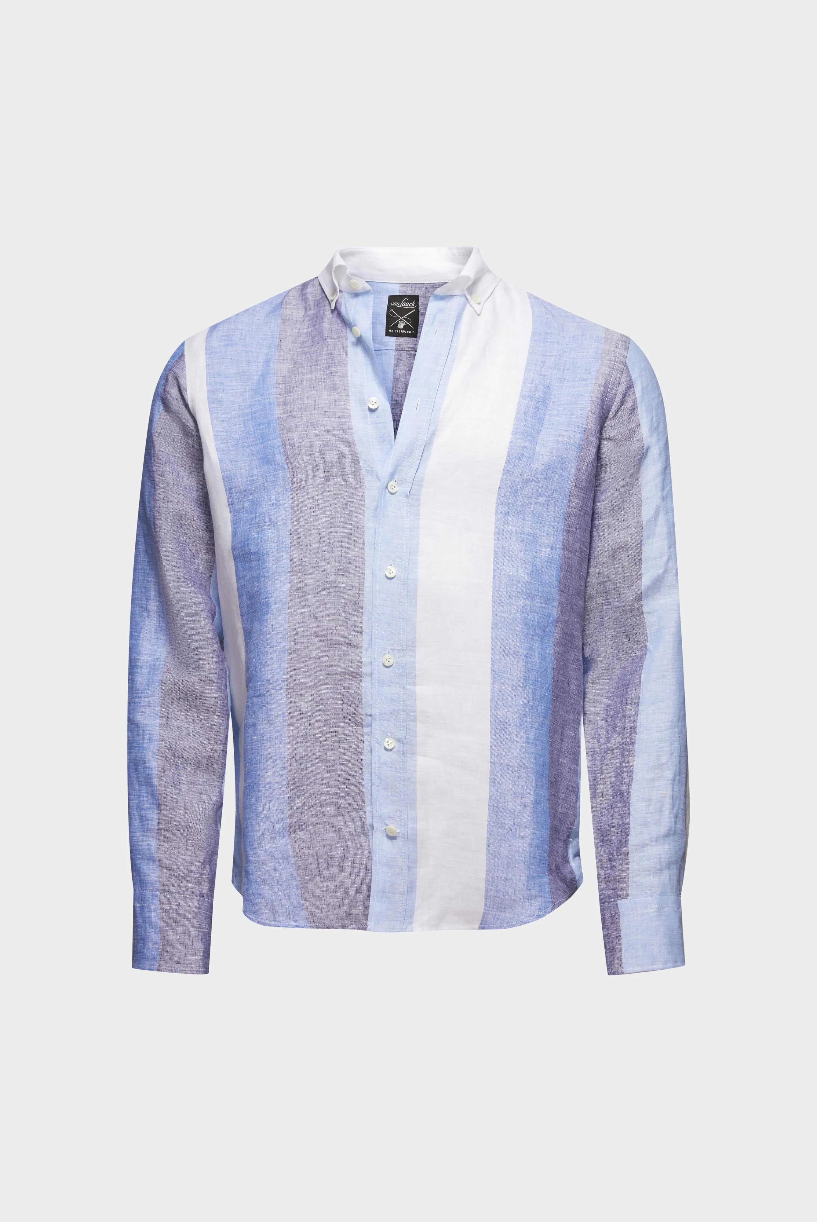 Leinenhemd mit Button Down Kragen Tailor Fit günstig online kaufen