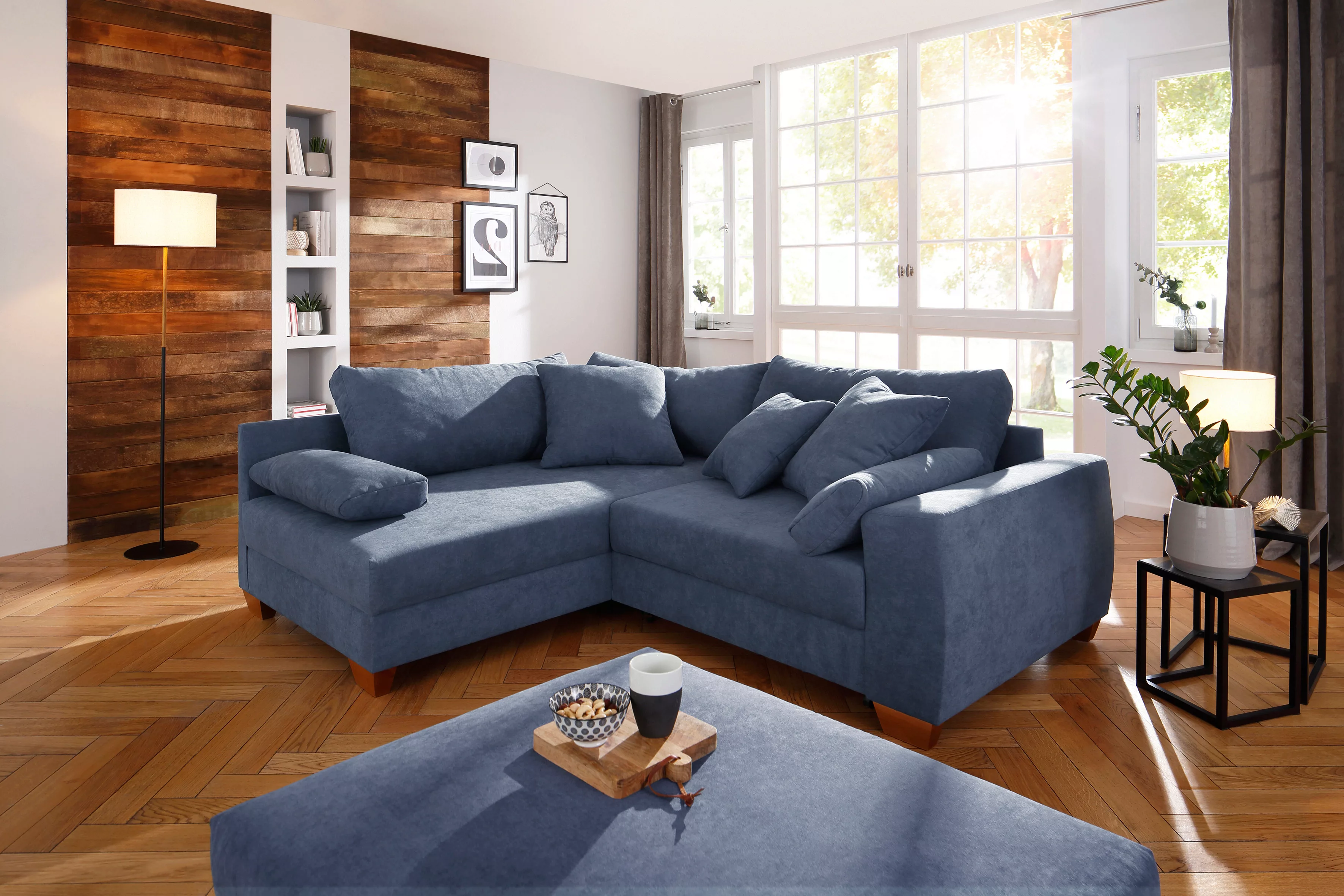 Home affaire Ecksofa "DuraSpring", mit Taschenfederkern, bis 140 kg belastb günstig online kaufen